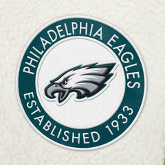 Philadelphia Eagles Tommy Hilfiger Jordan Sherpa Quarter-Zip Sweatshirt - Cream - NFL