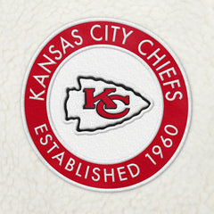 Kansas City Chiefs Tommy Hilfiger Jordan Sherpa Quarter-Zip Sweatshirt - Cream - NFL
