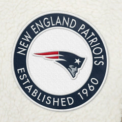 New England Patriots Tommy Hilfiger Jordan Sherpa Quarter-Zip Sweatshirt - Cream - NFL