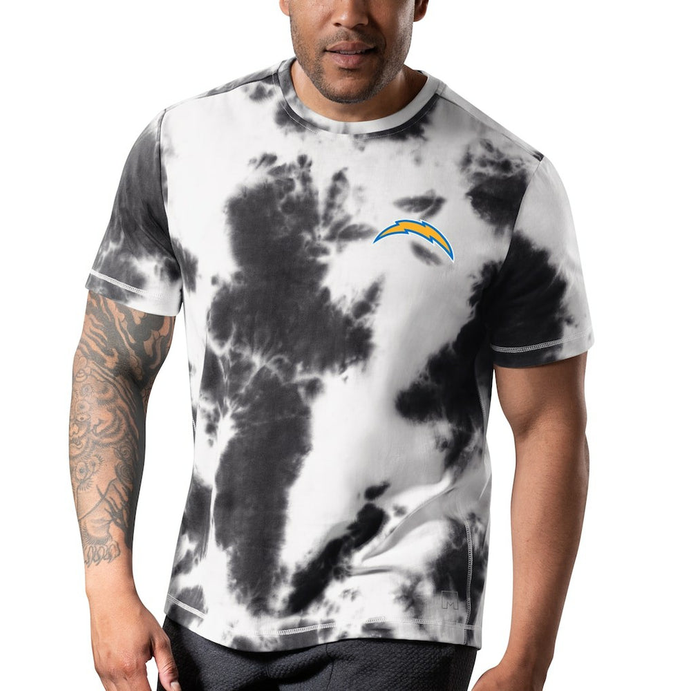 Los Angeles Chargers MSX by Michael Strahan Freestyle Tie-Dye T-Shirt - Black - NFL