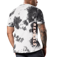 Cincinnati Bengals MSX by Michael Strahan Freestyle Tie-Dye T-Shirt - Black - NFL