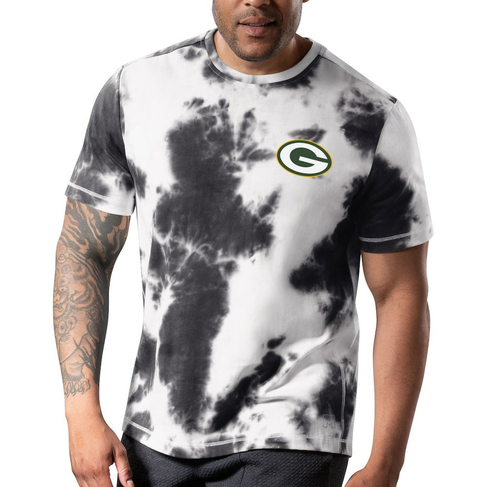 Green Bay Packers MSX by Michael Strahan Freestyle Tie-Dye T-Shirt - Black - NFL