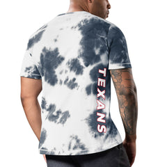 Houston Texans MSX by Michael Strahan Freestyle Tie-Dye T-Shirt - Navy - NFL