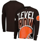 Cleveland Browns Starter Clutch Hit Long Sleeve T-Shirt - Brown - NFL