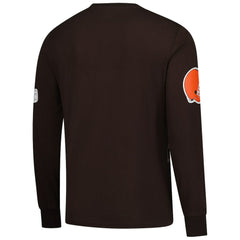 Cleveland Browns Starter Clutch Hit Long Sleeve T-Shirt - Brown - NFL