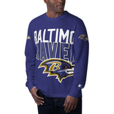 Baltimore Ravens Starter Clutch Hit Long Sleeve T-Shirt - Purple - NFL