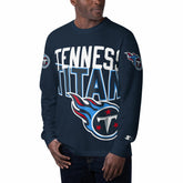 Tennessee Titans Starter Clutch Hit Long Sleeve T-Shirt - Navy - NFL