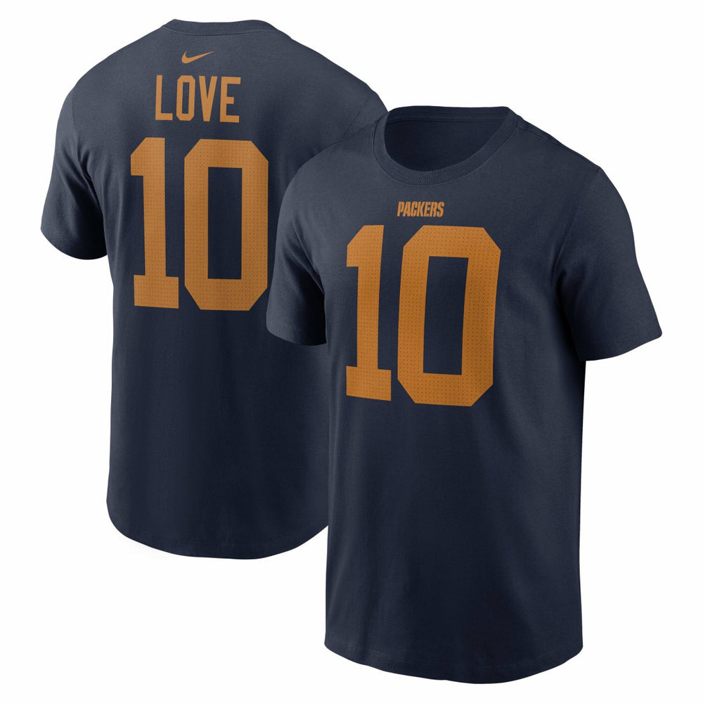 Jordan Love Green Bay Packers The 1923 Classic Name & Number T-Shirt - Navy - Nike