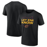 Cleveland Cavaliers Hometown Collection Let Em Know T-Shirt Black