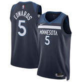 Nike Anthony Edwards Minnesota Timberwolves Unisex Swingman Jersey Icon Edition Navy