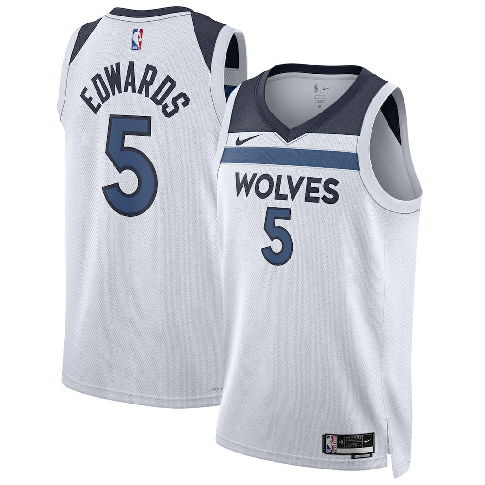 Nike Anthony Edwards Minnesota Timberwolves Unisex Swingman Jersey Association Edition White