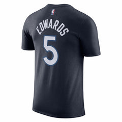 Nike Anthony Edwards Minnesota Timberwolves Icon 2022/23 Name & Number T-Shirt Navy