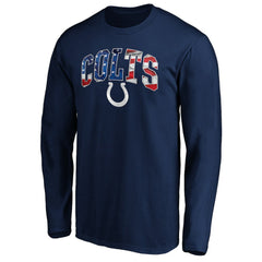 Indianapolis Colts Banner Wave Long Sleeve T-Shirt - Navy - NFL