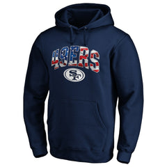 San Francisco 49ers Banner Wave Pullover Hoodie - Navy - NFL