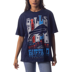 Buffalo Bills The Wild Collective Unisex Tour Band T-Shirt - Navy - NFL