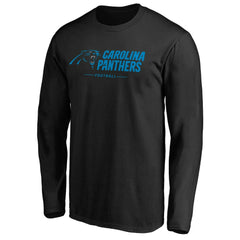 Carolina Panthers Team Lockup Long Sleeve T-Shirt - Black - NFL
