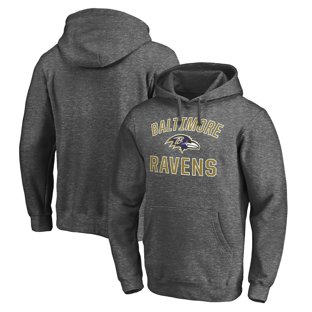 Baltimore Ravens Victory Arch Pullover Hoodie - Charcoal - NFL