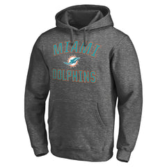 Miami Dolphins Victory Arch Pullover Hoodie - Charcoal - NFL