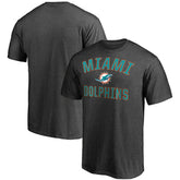 Miami Dolphins Victory Arch T-Shirt - Heather Charcoal - Fanatics