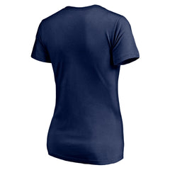 Seattle Seahawks Women's Live For It V-Neck T-Shirt - College Navy - NFL