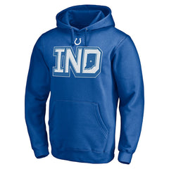 Indianapolis Colts Hometown Collection Sweep Pullover Hoodie - Royal - NFL