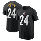Joey Porter Jr. Pittsburgh Steelers Player Name & Number T-Shirt - Black - Nike