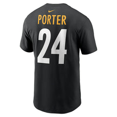 Joey Porter Jr. Pittsburgh Steelers Player Name & Number T-Shirt - Black - Nike