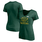 Green Bay Packers Women's Hometown Collection V-Neck T-Shirt - Green - NFL