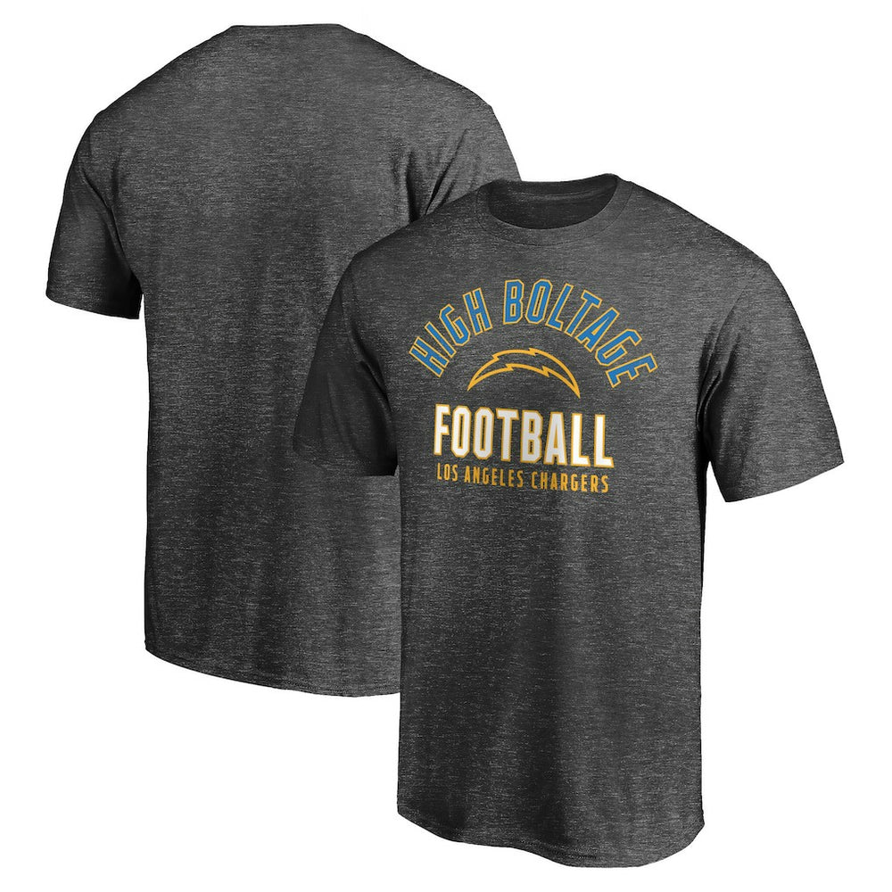Los Angeles Chargers Nickname Arc T-Shirt - Charcoal - NFL