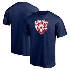 Chicago Bears Red White and Team T-Shirt - Navy - NFL