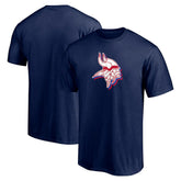 Minnesota Vikings Red White and Team T-Shirt - Navy - NFL