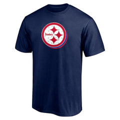 Pittsburgh Steelers Red White and Team T-Shirt - Navy - NFL