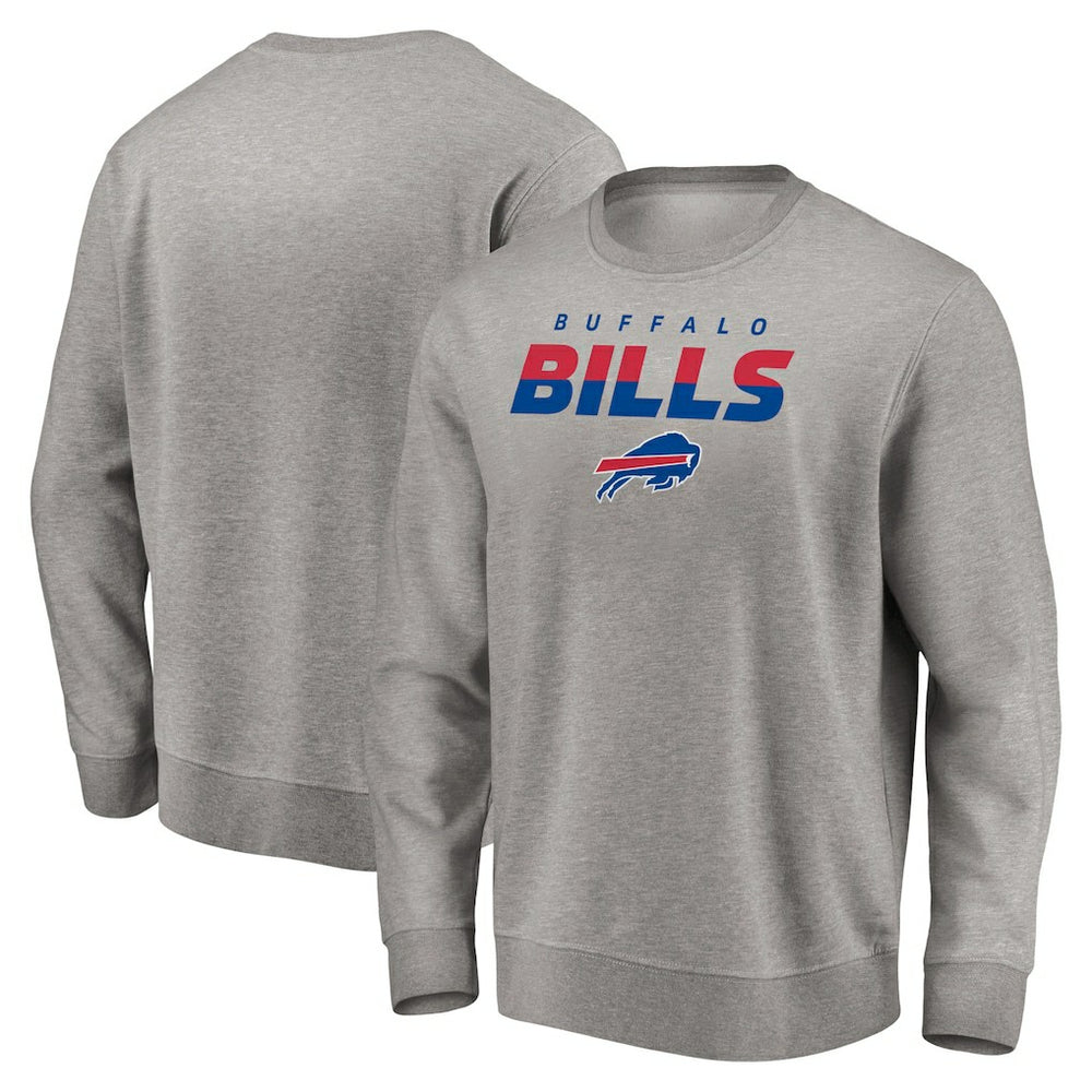 Buffalo Bills Elevate Play Pullover Sweatshirt - Gray - NFL