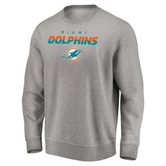 Miami Dolphins Elevate Play Pullover Sweatshirt - Gray - NFL