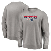 New England Patriots Elevate Play Pullover Sweatshirt - Gray - NFL