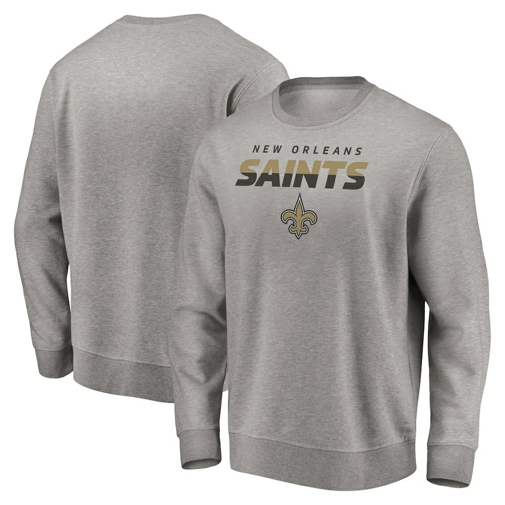 New Orleans Saints Elevate Play Pullover Sweatshirt - Gray - NFL