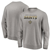 New Orleans Saints Elevate Play Pullover Sweatshirt - Gray - NFL