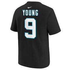 Bryce Young Carolina Panthers Youth Player Name & Number T-Shirt - Black - Nike