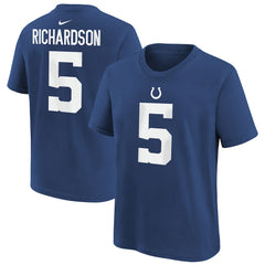 Anthony Richardson Indianapolis Colts Youth Player Name & Number T-Shirt - Royal - Nike