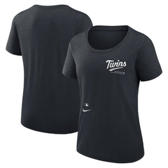 Minnesota Twins Nike Women's Authentic Collection Performance Scoop Neck T-Shirt Sale
