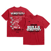 Mitchell & Ness Chicago Bulls Bleacher Report x Unisex World Tour T-Shirt Red