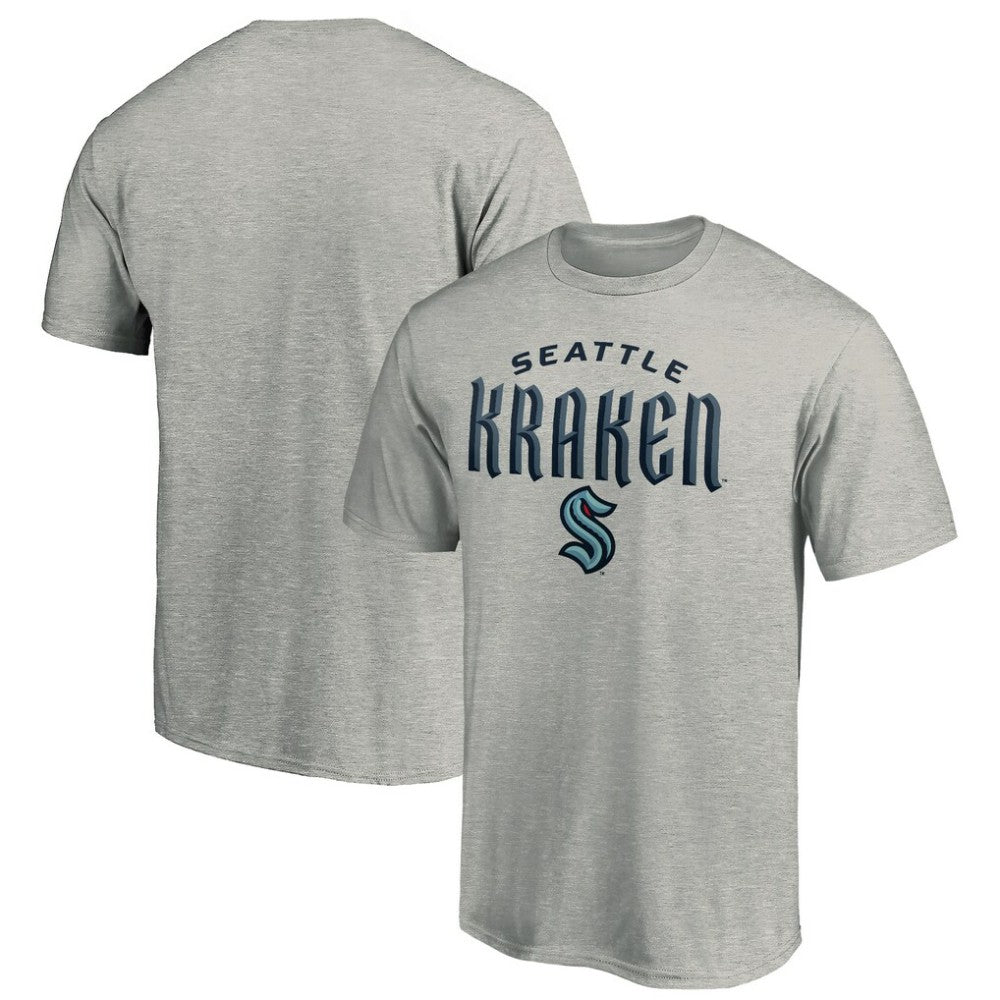 Seattle Kraken Team Lockup T-Shirt - Heather Gray | NHL sale