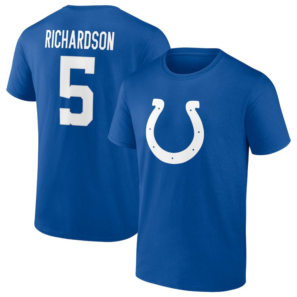 Anthony Richardson Indianapolis Colts Icon Name & Number T-Shirt - Royal - Fanatics