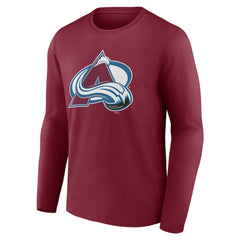 Colorado Avalanche Primary Logo Long Sleeve T-Shirt - Burgundy | NHL online