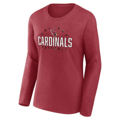 Arizona Cardinals Women's Plus Size Foiled Play Long Sleeve T-Shirt - Cardinal - Fanatics