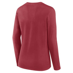 Arizona Cardinals Women's Plus Size Foiled Play Long Sleeve T-Shirt - Cardinal - Fanatics