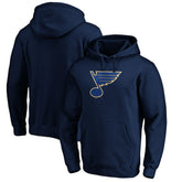 St. Louis Blues Primary Logo Pullover Hoodie - Navy | NHL Clearance