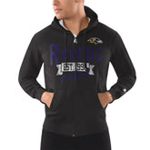 Baltimore Ravens Starter Domestic Post Season Full-Zip Hoodie - Black - NFL