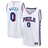 Fanatics Tyrese Maxey Philadelphia 76ers Fast Break Replica Player Jersey Association Edition White