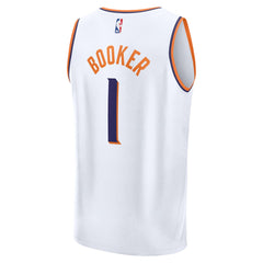 Fanatics Devin Booker Phoenix Suns Fast Break Replica Player Jersey Association Edition White